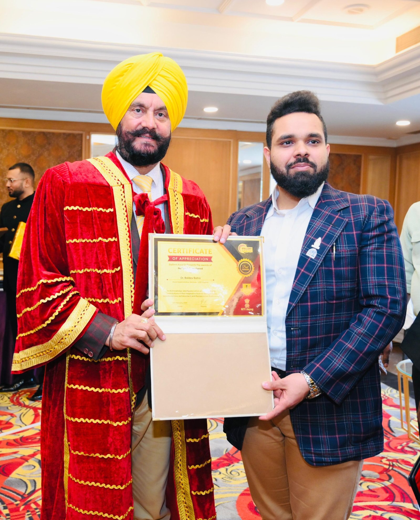Pinnacle of Success: Prof. Dr. Baldev Batra Triumphs in Healthcare, Secures National Youth Award 2023