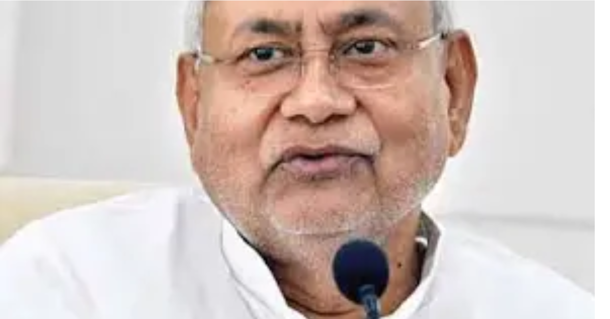 Nitish Kumar, Chief Minister of Bihar, speaking at a political event, reaffirming his support for Prime Minister Narendra Modi and the BJP-led National Democratic Alliance (NDA), amidst speculation about a potential reunion with the INDIA opposition bloc.