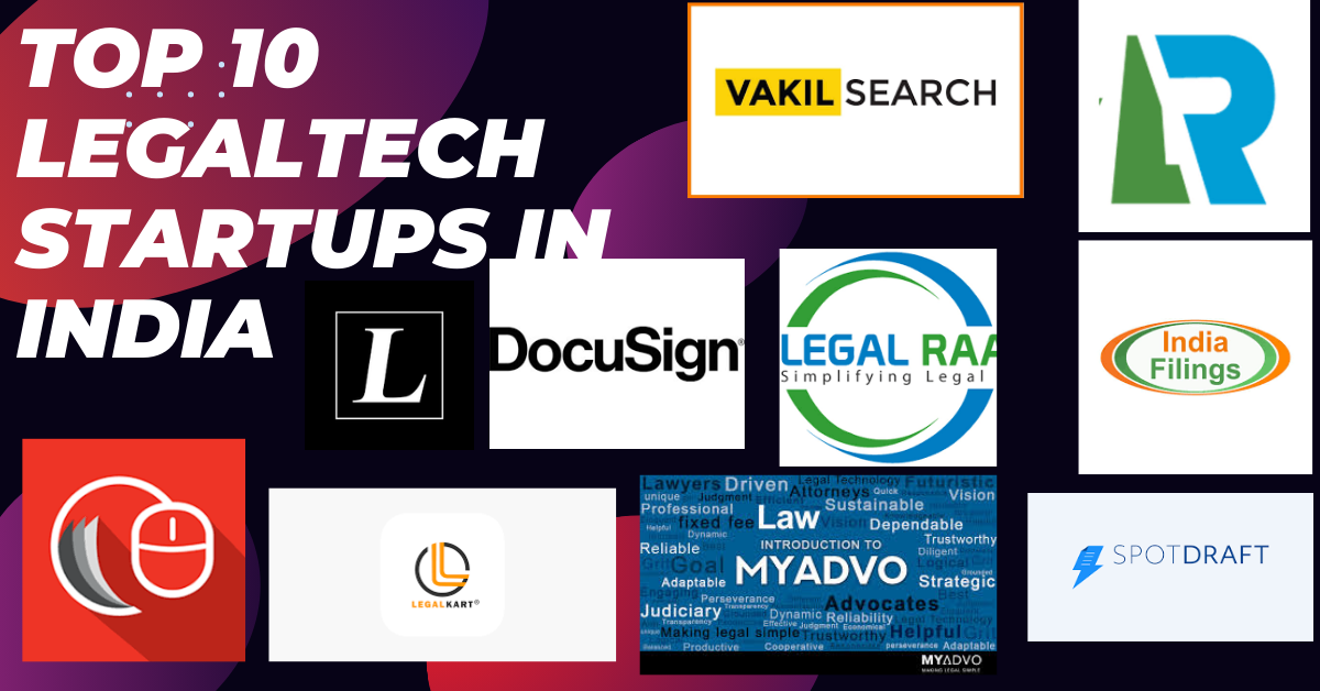 Top 10 Legaltech Startups in India
