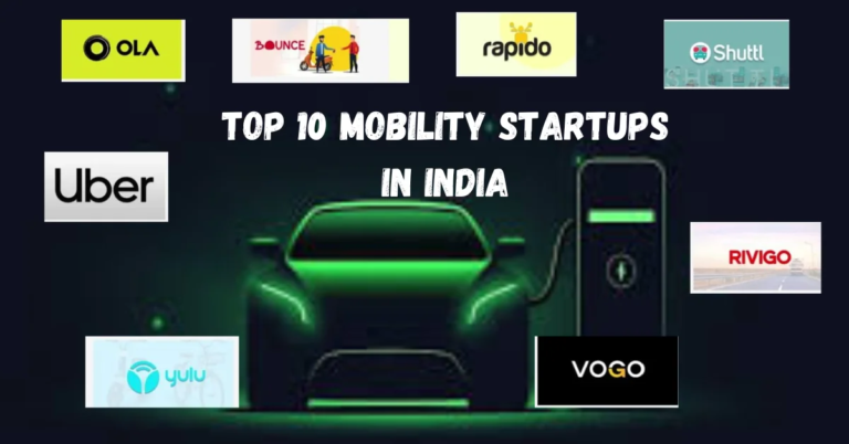 Top 10 Mobility Startups in India