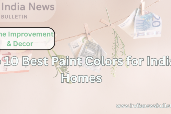 Top 10 Best Paint Colors for Indian Homes