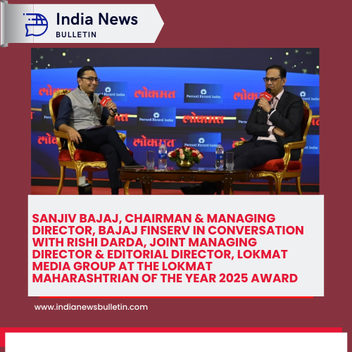 Sanjiv Bajaj, Chairman & Managing Director, Bajaj Finserv in conversation with Rishi Darda, Joint Managing Director & Editorial Director, Lokmat Media Group at the Lokmat Maharashtrian of the Year 2025 Award