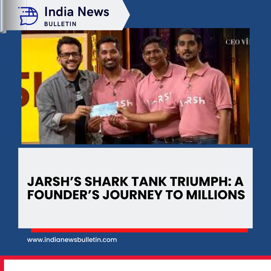 Jarsh’s Shark Tank Triumph: A Founder’s Journey to Millions