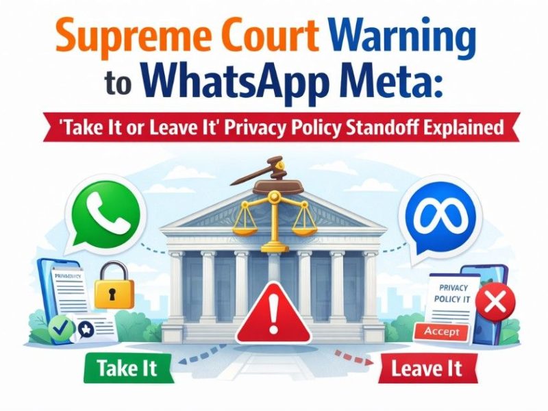 Supreme Court warning to WhatsApp Meta over privacy policy