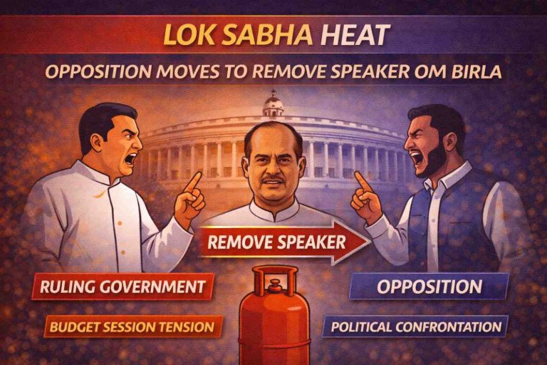 Political-showdown-at-Lok-Sabha