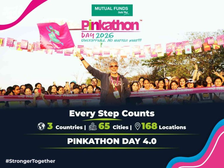 Pinkathon to Bring Together 10,000+ Participants Across 3 Countries for 4th Edition of Pinkathon Day, with Mutual Funds Sahi Hai as Title Sponsor