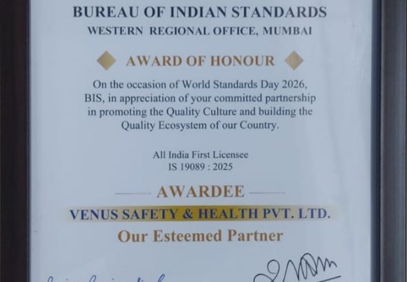 VENUS Safety Sets New Benchmark in Respiratory Protection as India’s First ELSA and PAPR Standards Licensee